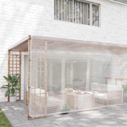 Прозрачен брезент с капси 6x8 m Полиетилен