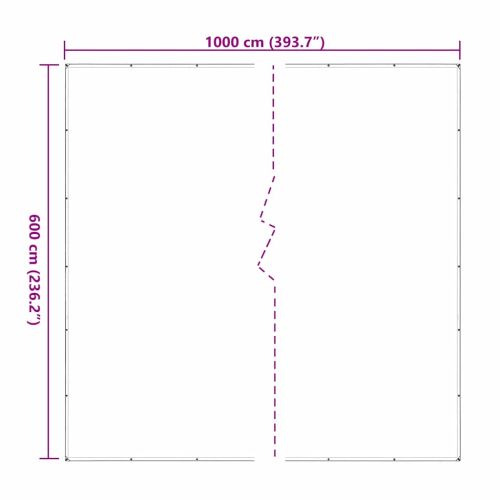 Прозрачен брезент с капси 6x10 m Полиетилен