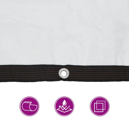 Прозрачен брезент с капси 5x6 m Полиетилен