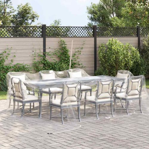 Прозрачен брезент с капси 5x6 m PVC