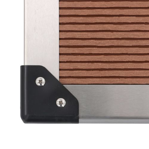 Градински душ с корито, WPC, неръждаема стомана