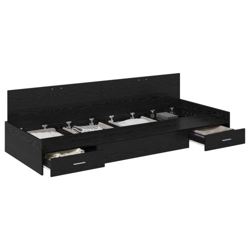 Рамка за легло с таблото Черния дъб 75 x 190 cm Инженерно дърво