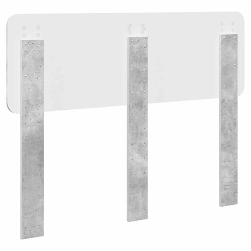 Облегалка за глава Циментено сиво 120 cm Инженерно дърво