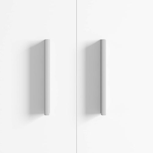 Дръжка Едноцветен 2 pcs Сребрист 105.7 x 7.4 x 15.5 мм Алуминий