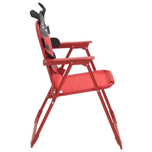 Детски градински бистро комплект от 3 части, с чадър, червен