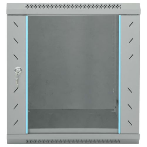 Мрежов кабинет със съхранение Сив 53 x 60 x 60 см Стомана