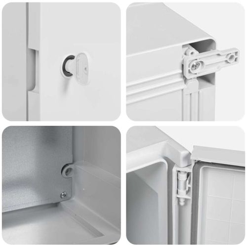 Контролен шкаф Сив 25 x 13 x 24 см ABS пластмаса