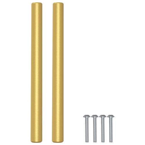 Дръжка за шкаф 12 pcs Златист 150 mm Неръждаема стомана