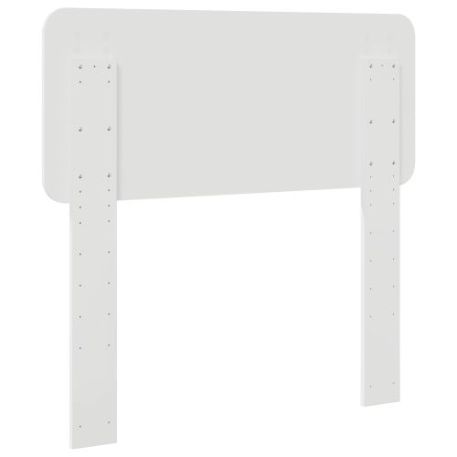 Облегалка за глава Гланц бяло 80 cm Инженерно дърво