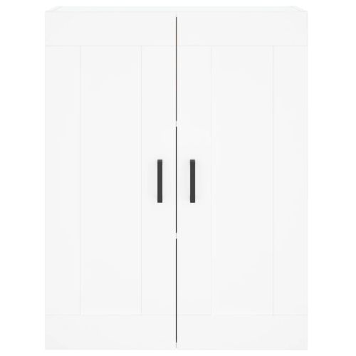 Висок шкаф, бял, 69,5x34x180 см, инженерно дърво