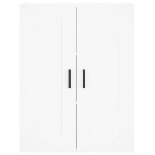 Висок шкаф, бял, 69,5x34x180 см, инженерно дърво