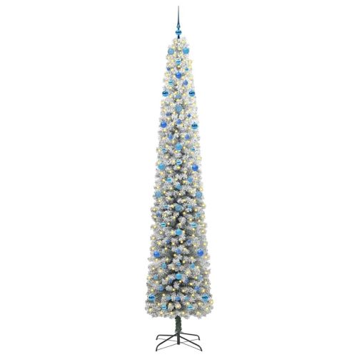 С изкуствено коледно дърво с 300 LED светодиода Зелен 270 cm