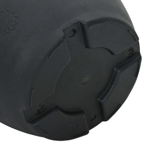 Саксии за растения 6 pcs Черно Ø 22 x 18 см Пластмаса