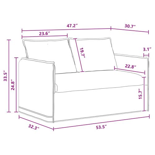 Комплект дивани 2 pcs Тъмносиво 136 x 82 x 85 см Текстил