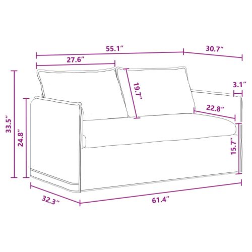 Комплект дивани 2 pcs Тъмносиво 156 x 82 x 85 см Текстил