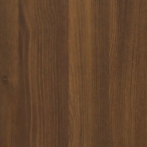 Стенен витринен рафт с 8 отделения кафяв дъб