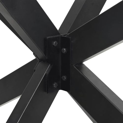 Крак за масичка за кафе, форма на паяк, антрацит, 98x58x(42-43) см, стомана