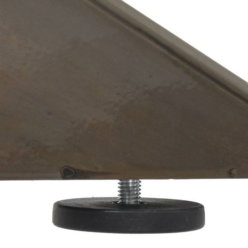 Крак за трапезна маса, форма на паяк, черен, 85x85x(72-73) см, стомана