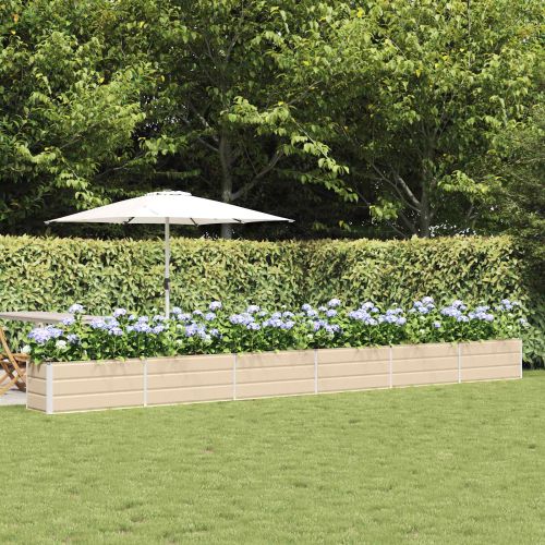 Кашпа Слонова кост 480 x 50 x 45 см Галванизирана стомана