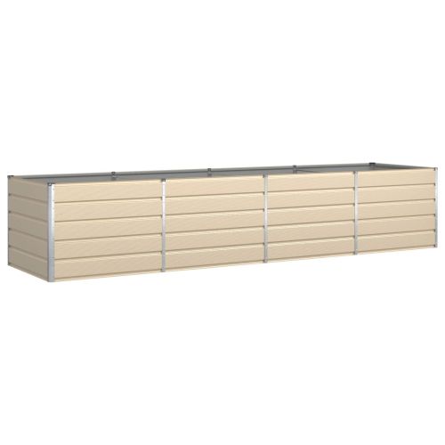 Кашпа Слонова кост 195 x 100 x 45 см Галванизирана стомана