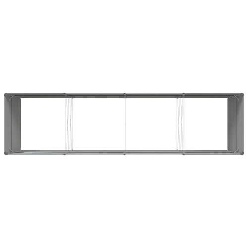 Кашпа Антрацит 195 x 100 x 45 см Галванизирана стомана