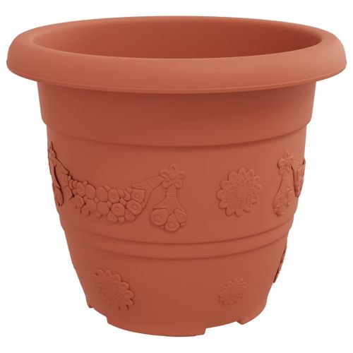 Кръгла саксия за цветя 6 pcs Червено тухла Ø 30 x 25 см