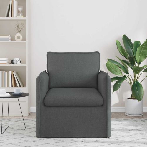 Диван Тъмен сив 75 x 82 x 85 см текстил