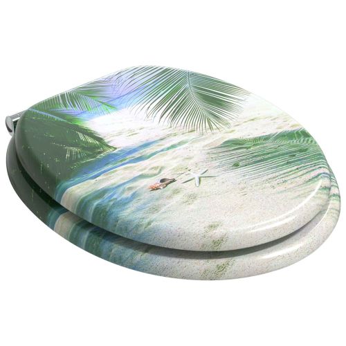 Мека затваряща се тоалетна седалка Зелен 44 x 38 см ПДЧ