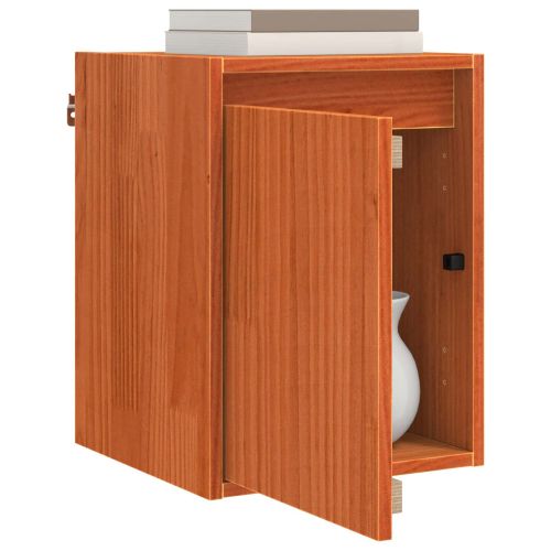 Стенен шкаф 2 pcs Кафяво с восъчно покритие 30 x 30 x 40 cm