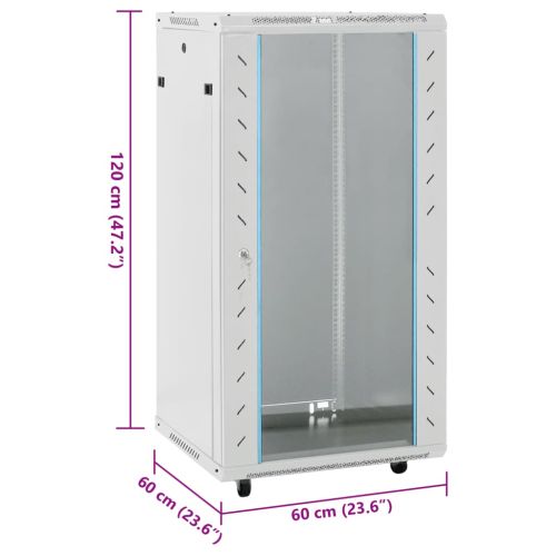 22U Сървърен шкаф с въртящи се крака 19" IP20 60x60x120 см