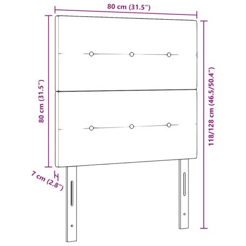 LED глава с LED ленти Зелен 80 cm Кадифе