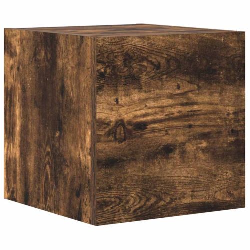 Комплект ТВ шкафове от 5 части, опушен дъб, инженерно дърво