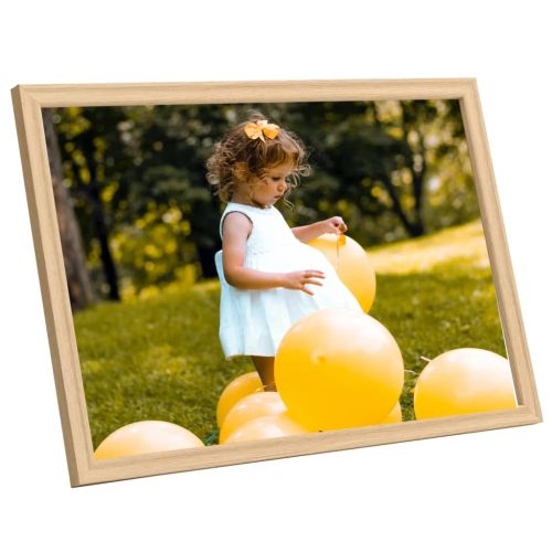 Фоторамки за колаж, 5 бр, за стена/маса, светъл дъб, 70x90 см