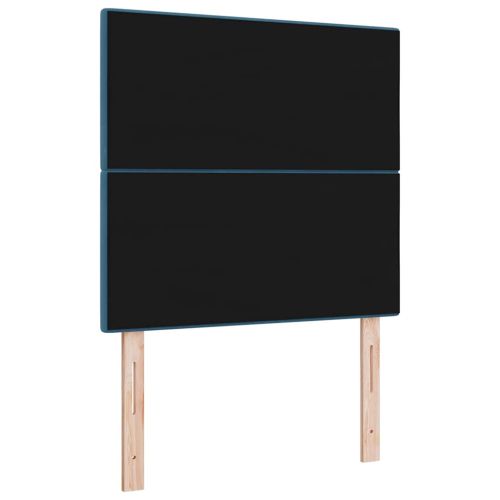 Облегалка за глава Тъмен син 90 cm Кадифе