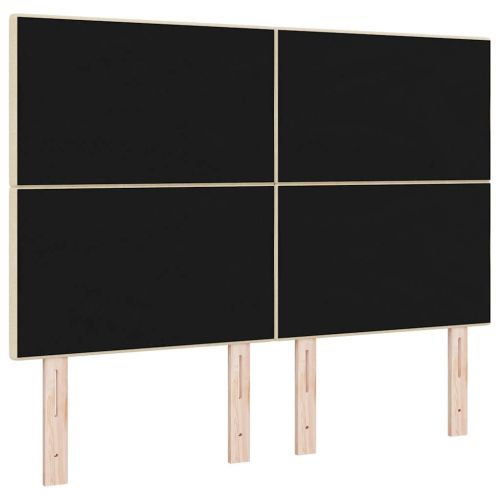 Табла за легло с регулируема височина Крем 160 cm текстил