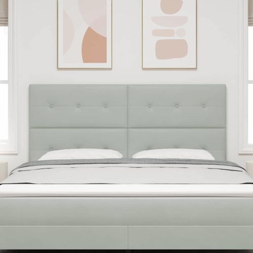 Облегалка за глава Светлосиво 180 cm Кадифе