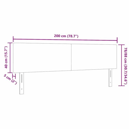 LED глава с LED ленти с таблото Крем 200 cm Кордюрова тъкан