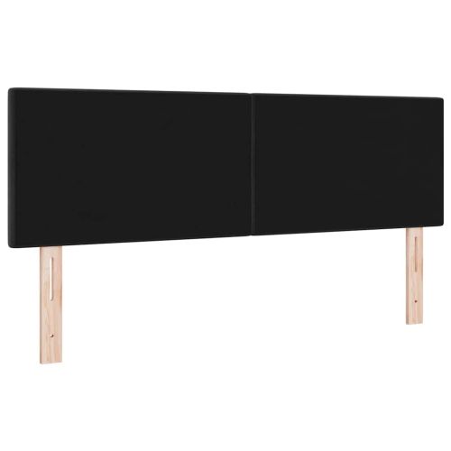 LED глава с LED ленти Черен 160 cm Кадифе