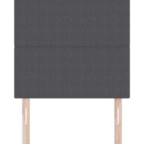 LED глава с LED ленти с таблото Тъмен сив 90 cm Кордюрова тъкан