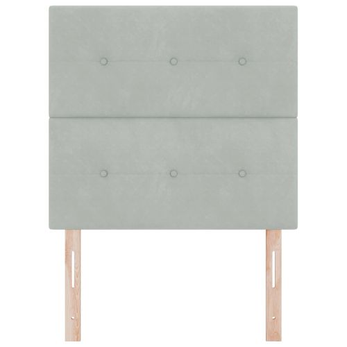 LED глава с LED ленти Светлосиво 90 cm Кадифе