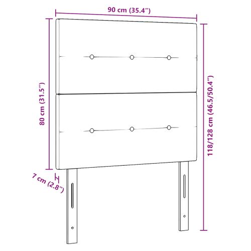 LED глава с LED ленти Светлосиво 90 cm Кадифе