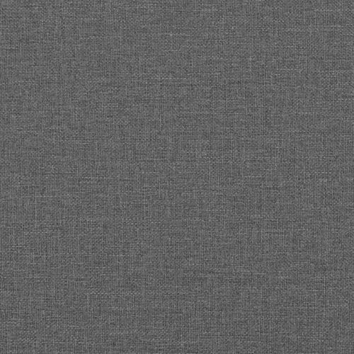 Легло с пружинирана основа Тъмен сив 200 x 140 cm текстил