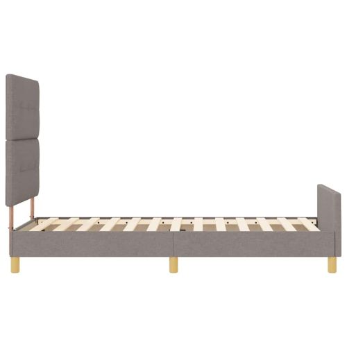 Рамка за легло с таблото Таупе 90 x 190 cm текстил