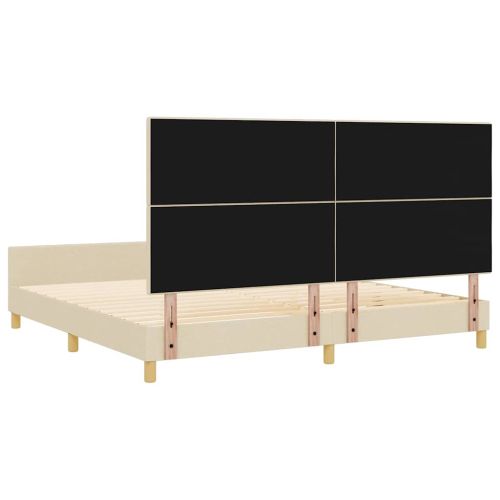 Рамка за легло с таблото Крем 200 x 200 cm текстил