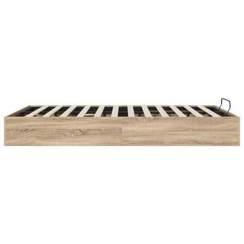 Отоманско легло със съхранение Сонома дъб 203 x 120 x 25 см