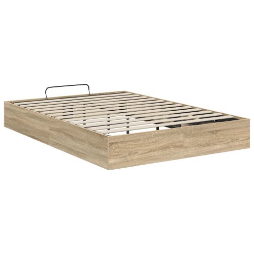Отоманско легло със съхранение Сонома дъб 203 x 120 x 25 см