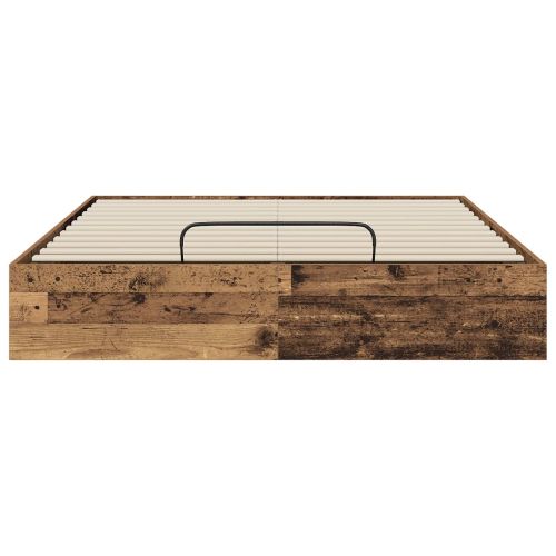 Отоманско легло със съхранение Старо дърво 203 x 120 x 25 см
