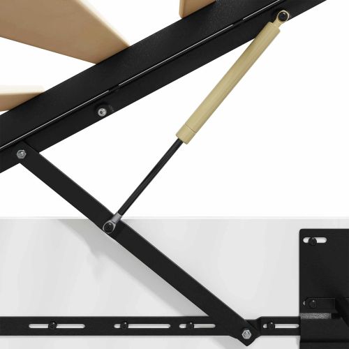 Отоманско легло Бял 193 x 90 x 25 см Инженерен дървен материал