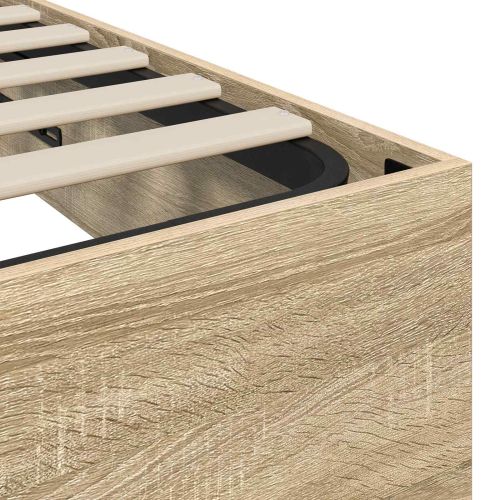 Отоманско легло със съхранение Сонома дъб 193 x 90 x 25 см