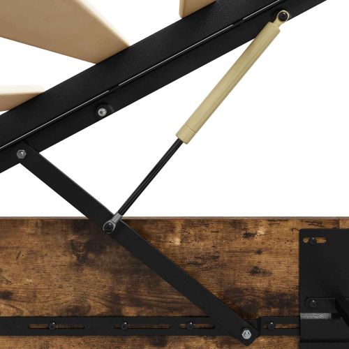 Отоманско легло със съхранение Пушена Дъб 193 x 90 x 25 см